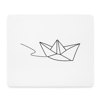 Papierboot - Sail away - Mousepad (Querformat) - Weiß - Vorne