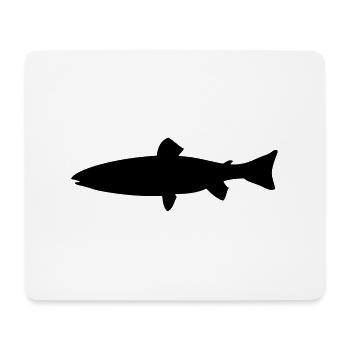 Meerforelle - Fisch - Fish - Mousepad (Querformat) - Weiß - Vorne