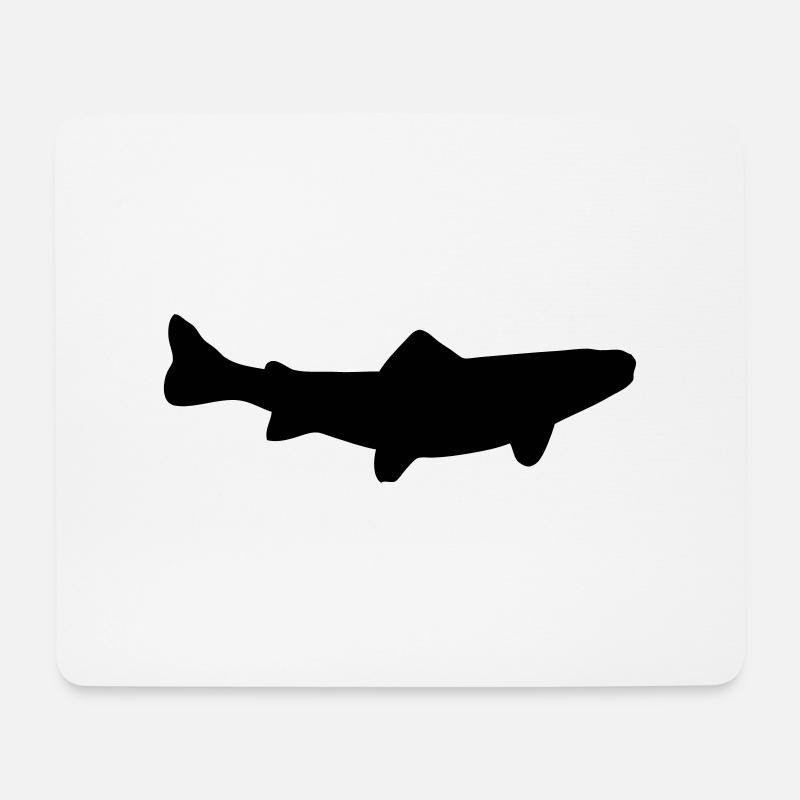 Bachforelle - Fisch - Fish - Mousepad (Querformat) - Weiß