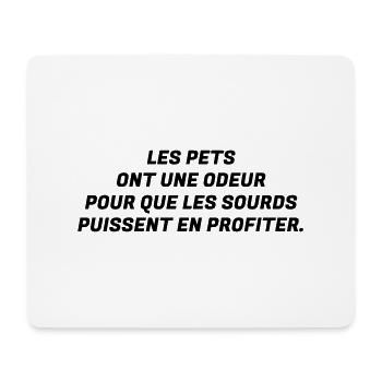 Humour - Drôle - Blague - Rire - Fun - Cool - Tapis de souris (format paysage) - blanc - Devant