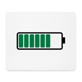battery_02 - Mousepad (Querformat) - Weiß - Vorne