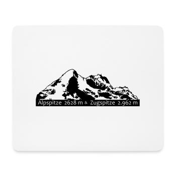 Alpspitze Zugspitze - Mouse Pad (horizontal) - white - Front