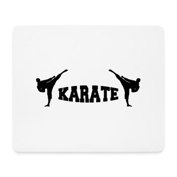karate - Mousepad (Querformat) - Weiß - Vorne
