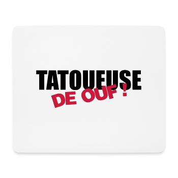 Tätowierer / Zeichnung / Tattoo / Tattooist - Mousepad (Querformat) - Weiß - Vorne