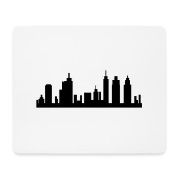 skyline_001 - Tapis de souris (format paysage) - blanc - Devant
