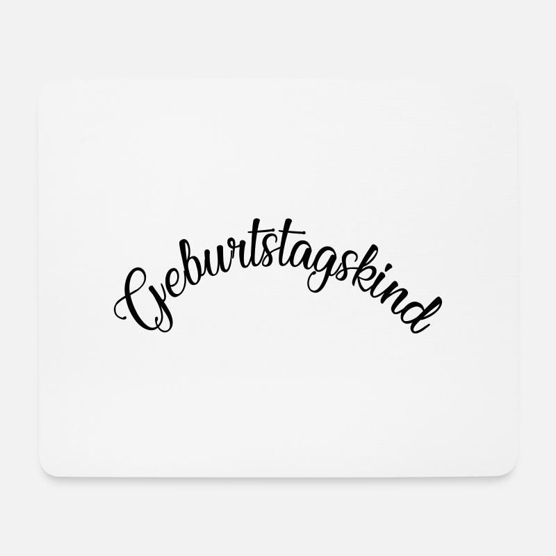 Geburtstagskind - Mousepad (Querformat) - Weiß