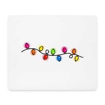 Christmas Glow Lights - Mouse Pad (horizontal) - white - Front