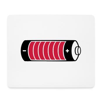 Ladebalken Batterie Clipart - Mousepad (Querformat) - Weiß - Vorne