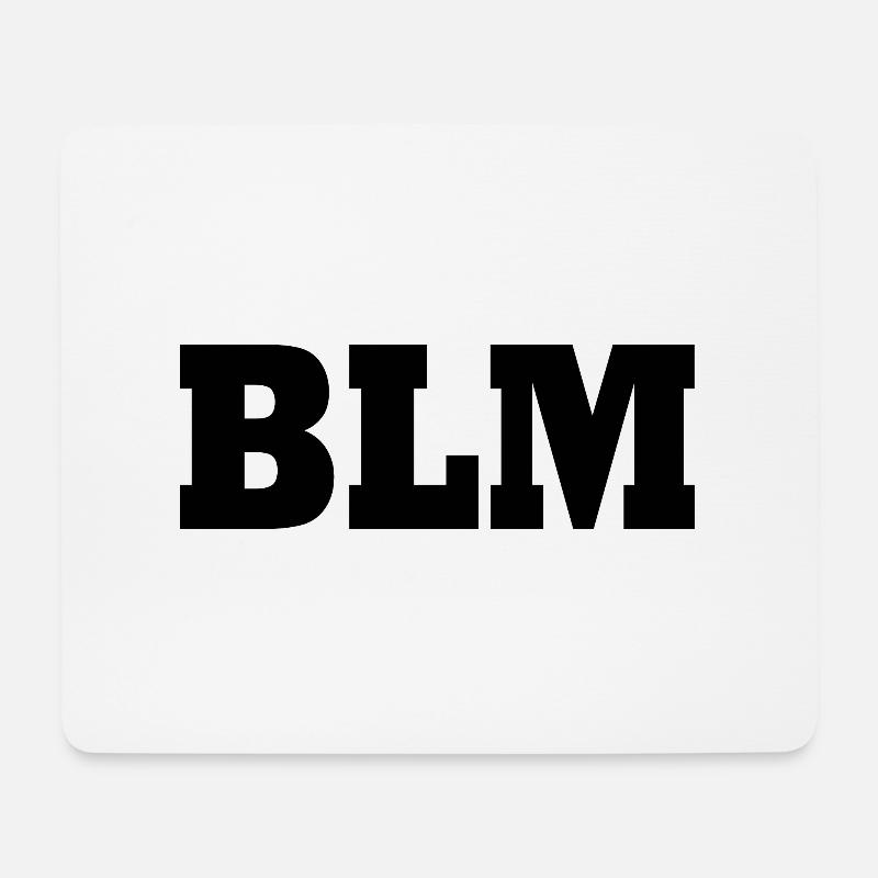 Blm - Mousepad (Querformat) - Weiß