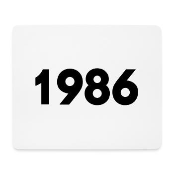 1986 - Mousepad (Querformat) - Weiß - Vorne