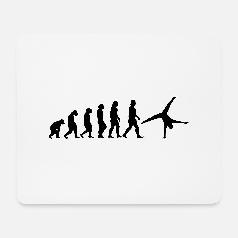 Handstand Radschlag Cartwheel Gymnastics turnen - Mousepad (Querformat) - Weiß