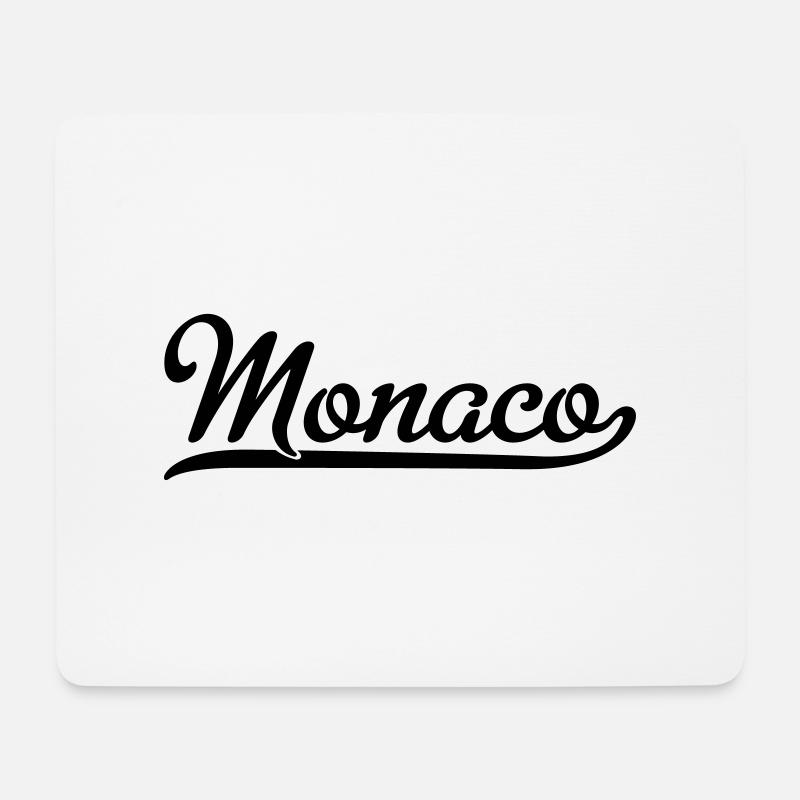 Monaco - Mousepad (Querformat) - Weiß