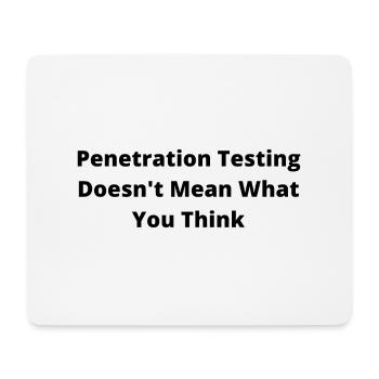 Penetration Testing - Mouse Pad (horizontal) - white - Front