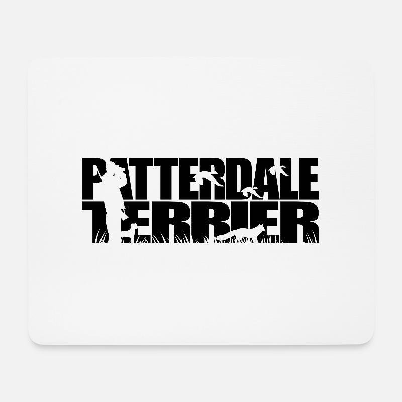 PATTERDALE TERRIER Jagdhund Jagdhunde Wilsigns - Mousepad (Querformat) - Weiß