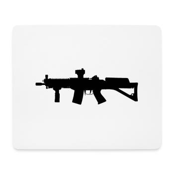 Swiss army, Sig SG 552 automatic assault rifle - Mouse Pad (horizontal) - white - Front