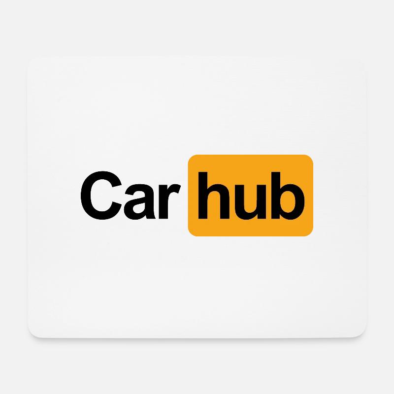 CarHUB - Mousepad (Querformat) - Weiß