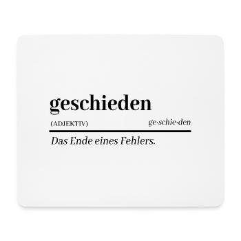 Scheidung Party Scheidungsparty geschieden - Mousepad (Querformat) - Weiß - Vorne