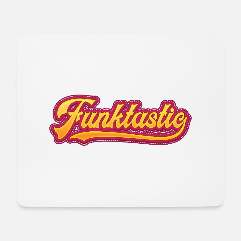 Funktastic Funk Funky - Mousepad (Querformat) - Weiß