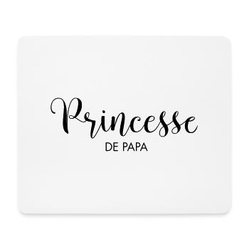 Princesse de PAPA - Tapis de souris (format paysage) - blanc - Devant