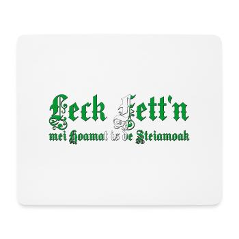 leck fett´n steiermark - Mousepad (Querformat) - Weiß - Vorne
