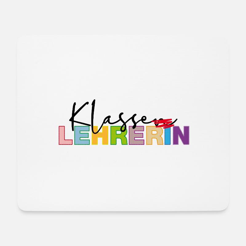 Klasse(n)lehrerin - Mousepad (Querformat) - Weiß