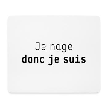 tshirt humour natation, sport, nager, sportif - Tapis de souris (format paysage) - blanc - Devant