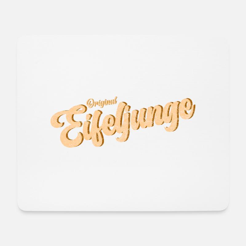 Eifelkind Eifel ist Heimat Spruch für Eifeljunge - Mousepad (Querformat) - Weiß