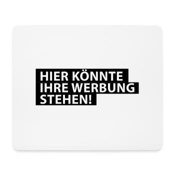 Hier könnte Ihre Werbung Stehen! - Mousepad (Querformat) - Weiß - Vorne