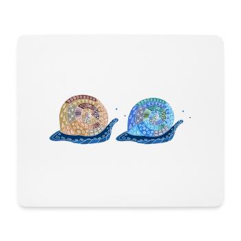 Snails - Mouse Pad (horizontal) - white - Front
