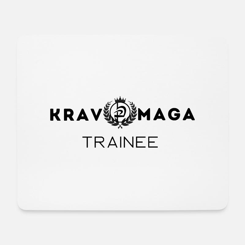 Krav Maga Trainee - Mousepad (Querformat) - Weiß