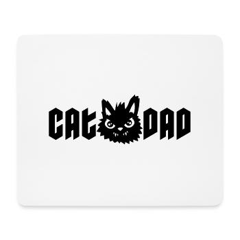 Gefährlicher Kater Cat Dad - Mousepad (Querformat) - Weiß - Vorne