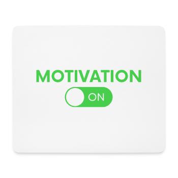 Motivation ON - Mouse Pad (horizontal) - white - Front