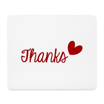 THANK YOU. THANKS. THANK YOU. ANNIVERSARY. BIRTH. - Mouse Pad (horizontal) - white - Front