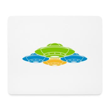 Bunter Verbund UFOs Geschwader - Mousepad (Querformat) - Weiß - Vorne