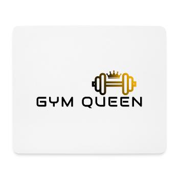 GYM QUEEN - Gym Motivation and Fitness Designs - Mouse Pad (horizontal) - white - Front