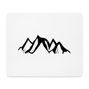 Berge Berg Wandern Abenteuer Freien Reise Vektor 5 - Mousepad (Querformat) - Weiß - Vorne