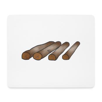 Wood Heating Wood Lover Gift - Mouse Pad (horizontal) - white - Front