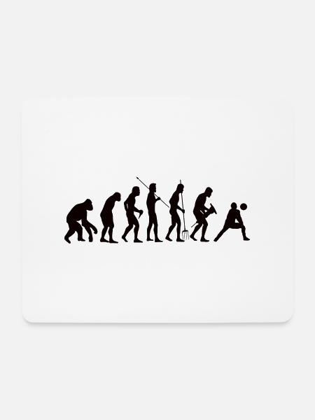 Volleyball Beachvolleyball Volleyballer Geschenk - Mousepad (Querformat) - Weiß