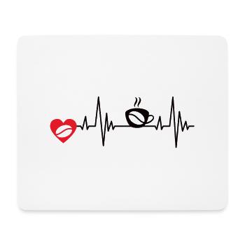 Coffee Gift Coffee Bean Coffee Cup Caffeine - Mouse Pad (horizontal) - white - Front