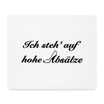 hohe Absätze - Mousepad (Querformat) - Weiß - Vorne