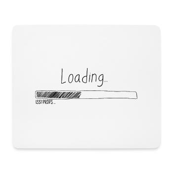 Barre de chargement 1337 - Tapis de souris (format paysage) - blanc - Devant