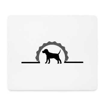 Hund Chien - Tapis de souris (format paysage) - blanc - Devant