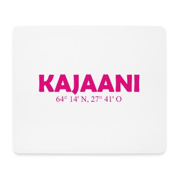 Kajaani - Finland - Coordinates Longitude Latitude - Mousepad (Querformat) - Weiß - Vorne