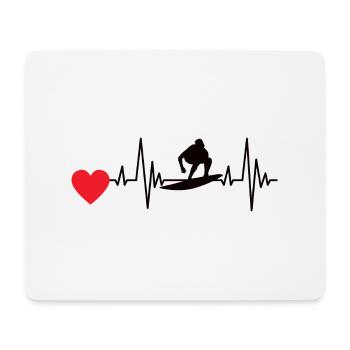 Surfer Surfer Planche de surf Surfer - Tapis de souris (format paysage) - blanc - Devant