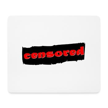 LOGO censuré - Tapis de souris (format paysage) - blanc - Devant