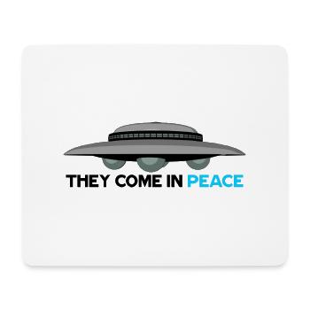 UFO- They Come in Peace - Mouse Pad (horizontal) - white - Front
