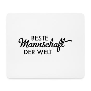 Beste Mannschaft der Welt - Mousepad (Querformat) - Weiß - Vorne