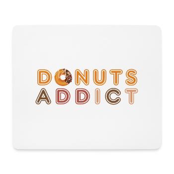 Donuts addict choco beads - Mouse Pad (horizontal) - white - Front