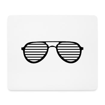 lunettes de soleil - Tapis de souris (format paysage) - blanc - Devant
