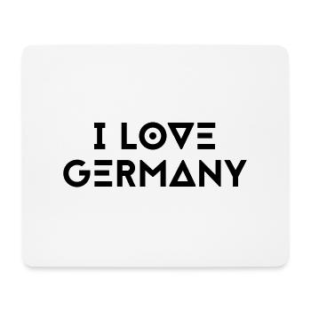 I LOVE GERMANY - Mouse Pad (horizontal) - white - Front